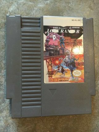 . 01 Start Bid The Lone Ranger Vintage Nintendo Rare Authentic Game Nes Hq