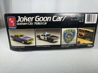 AMT JOKER GOON CAR / GOTHAM CITY POLICE CAR 1/25 J&E HOBBY Collectable 2