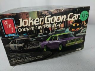 AMT JOKER GOON CAR / GOTHAM CITY POLICE CAR 1/25 J&E HOBBY Collectable 3