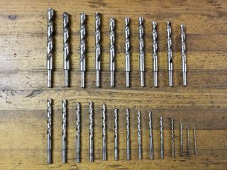 Vintage Machinist Hss Drill Bits • Hss Metal Drilling Reamer Milling Tools ☆usa