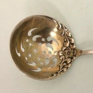Dominick & Haff ROCOCO Sterling Silver Sugar Sifter,  retailed by Theodore Starr 2