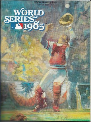 1985 World Series Program Mlb St Louis Cardinals Vs Kansas City Royals