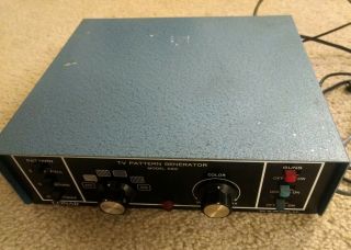 Vintage Conar 682 Tv Pattern Generator Tester Blue Wash 6 Mode -