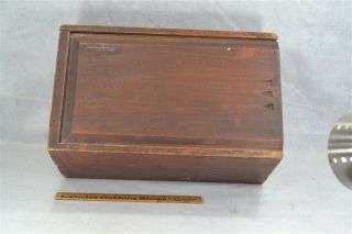 Candle Box Red Wash 18th - 19th C 18x10 X9 " Hand Made Pine Antique 1800