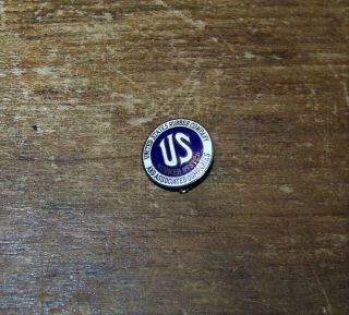 Vintage United States Us Rubber System Company Advertising Lapel Badge Pin