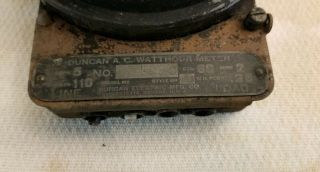 Vintage Duncan Watthour Meter 2