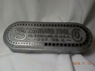 Vintage Standard Tool Co - Drill Bit Holder - Cleveland,  O,  U.  S.  A.  - Set No.  8