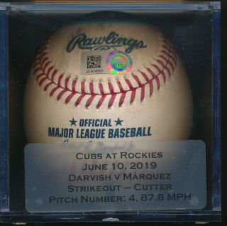 Yu Darvish Game Baseball Strikeout K Cubs Vs Rockies 6/10/19