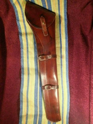 Well Made Vintage Leather Long Shot Gun Rifle Holster Scabbard Sheath
