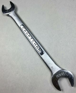 Vintage Craftsman Tools 44507 Metric Open End Wrench 13mm X 15mm - V - Series Usa