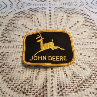 Vtg John Deere Patch Applique Crest Sew Glue On Logo