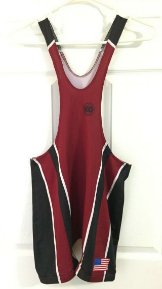 Vintage Kansas Low - Cut Freestyle/greco Wrestling Singlet - Fits Adult Small