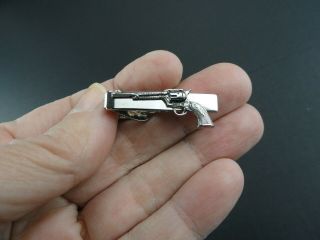 Vintage Colt Frontier Six Shooter Gun Tie Bar Clip - Made By Jamisan W/orig Box