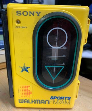 Vintage Sony Sports Walkman Am/fm Cassette Wm - F45 Cassette