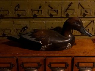 Vintage Old Folk Art Wood Duck Decoy