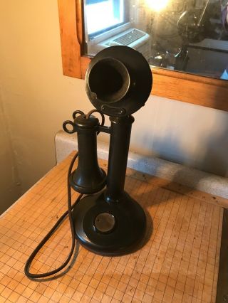 Antique Vintage Western Electric Candlestick Telephone Phone 1913