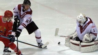 IIHF LATVIA Game Worn Ice Hockey Latvija Jersey Shirt Goalie XXL 1 GRIGALS 2