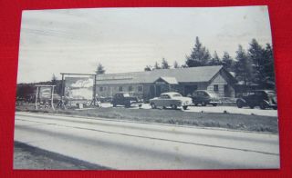 Vintage Casco Bay Trading Post Freeport Maine Postcard Roadside Attraction Old