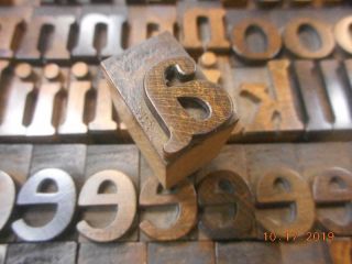 Printing Letterpress Printer Block Decorative Unmarked Wood Alphabet Antique