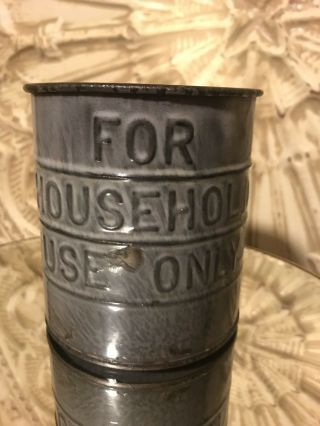 Vintage Granite Ware 1 Qt Measuring Cup “for Household Use Only”gray Unusual