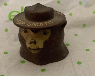 Vintage Smokey Bear Says Snuffit Prevent Forest Fires Magnetic Dash Ashtray