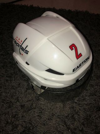 Washington Capitals Matt Niskanen Game Worn Away Helmet Easton E400 Oakley Visor