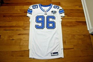 Andre Fluellen 2008 Detroit Lions Game Jersey Size 48,  4 With 75 Year Patch