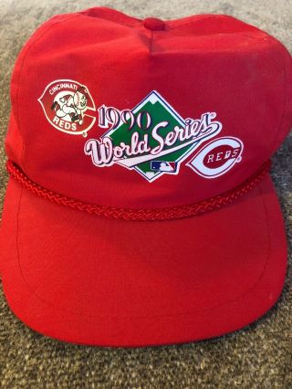 1990 Cincinnati Reds World Champions World Series Baseball Hat