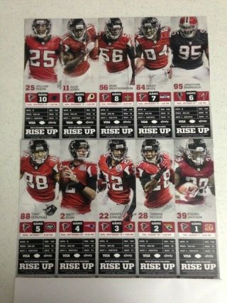2013 Atlanta Falcons Vs Orleans Saints Ticket Stub 11/21/13 Drew Brees