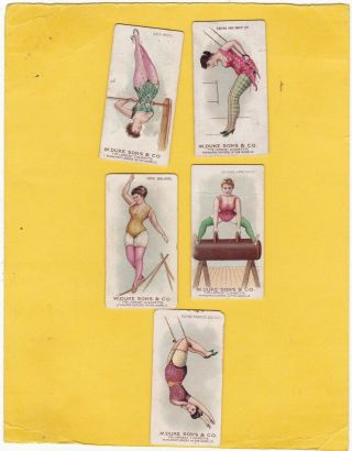 W.  Duke Scarce Part Set 5/25.  Gymnastic Exercises.  Cat £150.  00.  Issued 1887.