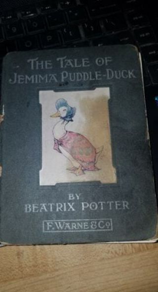 The Tale Of Jemima Puddle - Duck By Beatrix Potter 1908 First Edition