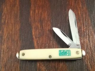 Vintage Colonial Folding Pocket Knife Made In Usa Advertising Rolls Royce Cars