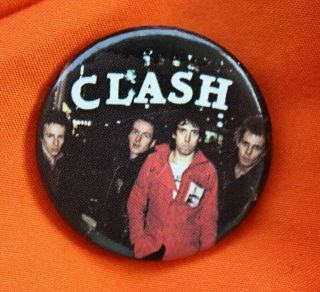 Vintage The Clash Lapel Button - London Calling Very Rare Punk Wave