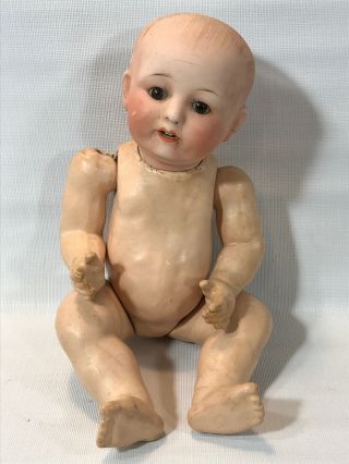 Antique Bisque Head Baby Doll Composition Body 102 ? W Dress