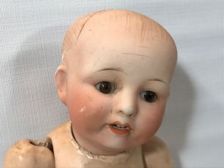 Antique Bisque Head Baby Doll Composition Body 102 ? w Dress 2