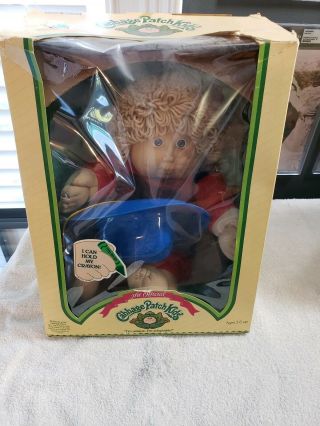 Vintage Cowboy Cabbage Patch Kid With Box