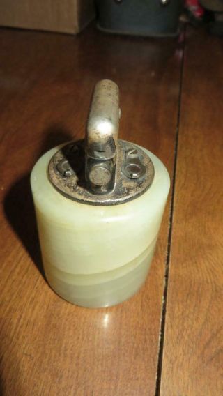 Vintage Thorens Double Claw Table Lighter - Marble Base -