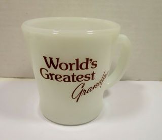 Vtg Anchor Hocking Coffee Mug World 