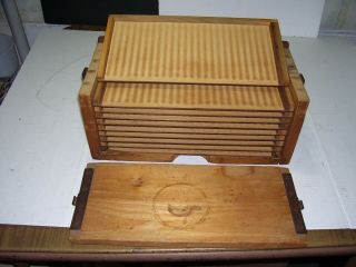 Vintage Wooden 10 Tray Cigar Drying Box 3