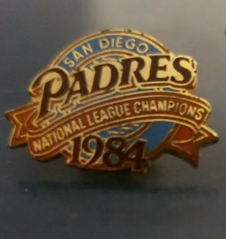 Vintage San Diego Padres 1984 National League Champion Pin.
