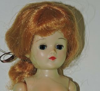 Vintage 1957 Vogue Jill Doll With High Heel Shoes,  Red Hair