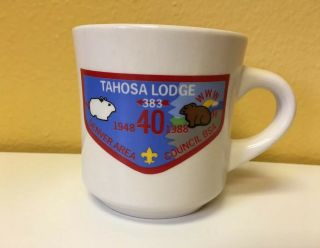 Oa Tahosa Lodge 383 - Denver,  Colorado Boy Scouts Of America Vintage Coffee Mug