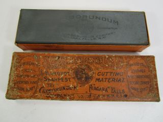 Antique Carborundum Blade Sharpening Stone Vintage Razor Hone Knife Niagra Ny