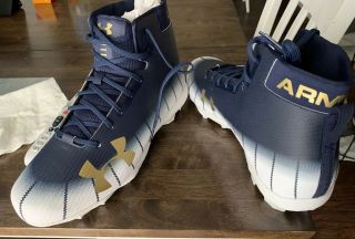 2018 Team Issued Notre Dame Football Shamrock Series Cleats