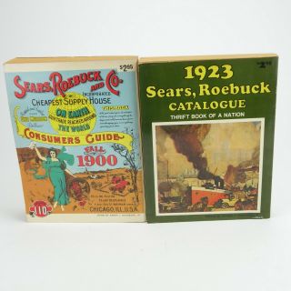 Vintage Sears,  Roebuck And Co.  Fall 1900 / 1923 Reprint Catalogues