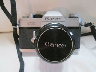 Vintage Canon Tx 35mm Slr Camera W/ Canon Fd 50mm 1:1.  8 S.  C.  Lens