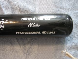 Al Leiter Game 1993 World Series Cooper Baseball Bat Toronto Blue Jays