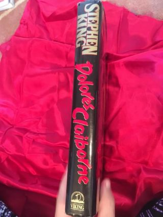 Stephen King DOLORES CLAIBORNE 1st First Edition Hardcover DJ Viking 1993 Good 2