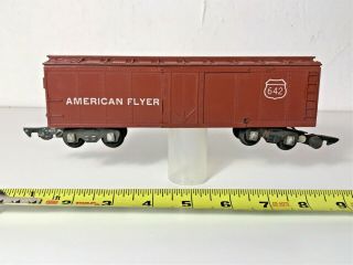 Vintage American Flyer Lines S Scale 642 Brown Box Car - &