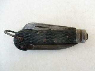 Vintage 1942 Wwii Army Navy Military Folding Pocket Knife By Italian Coricama